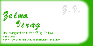 zelma virag business card